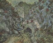 Vincent Van Gogh Les Peiroulets Ravine (nn04) France oil painting artist